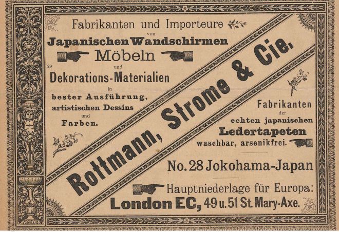 Anzeige Wandschirme Illustr. kunstgewerbliche Zeitschrift für Innen-Dekoration Nr.1_1890 S. 10